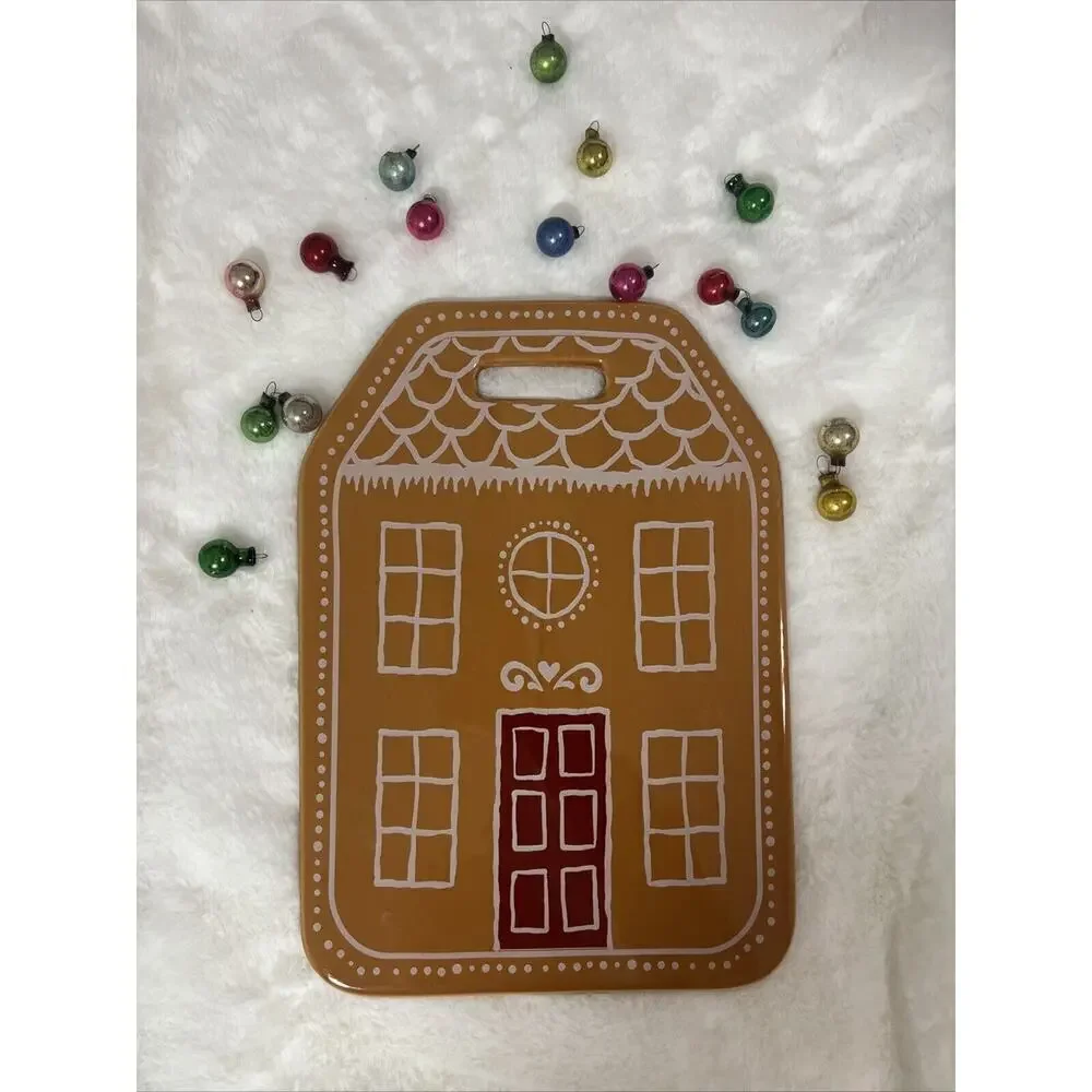 Target Bullseye‎ Playground Ceramic Gingerbread House Serving Plate Platter New